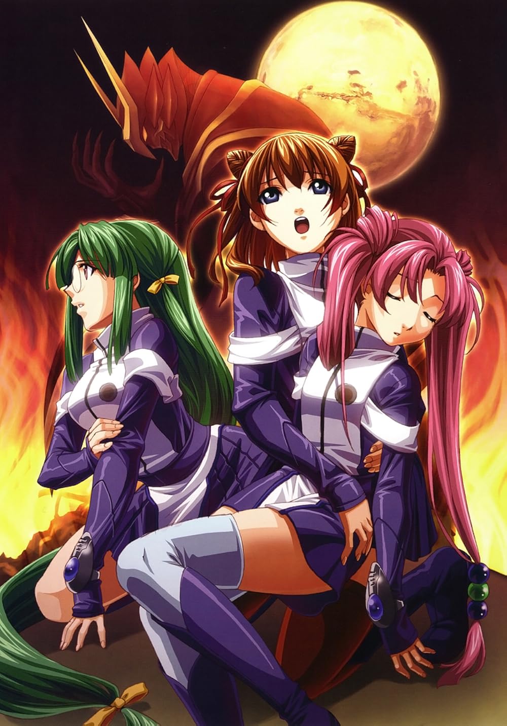 Mars of Destruction 2005 anime, featuring robotic voice acting and a nonsensical plot, one of the worst anime to watch.